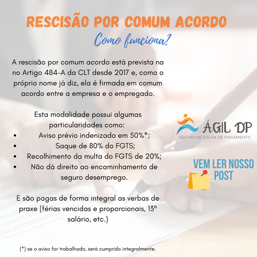Rescisão por comum acordo